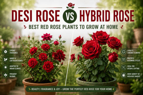 Desi Rose vs Hybrid Rose: Best Red Rose Plants to Grow at Home
